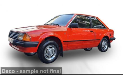 Ford Escort 1/18 Sun Star Mark III Ghia rouge 1983 1:18