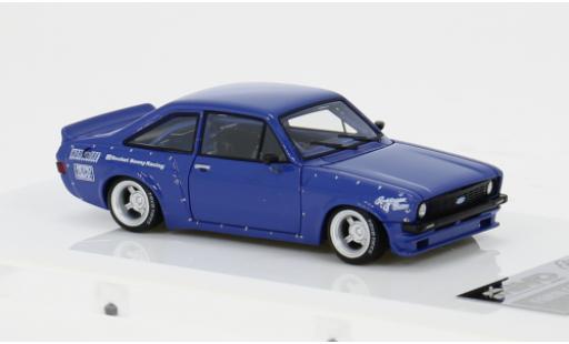 Ford Escort 1/64 INNO64 MK II Pandem bleue 1:64 miniature