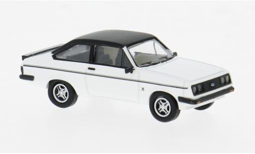 Ford Escort 1/87 PCX87 MK II RS 2000 blanche/noire 1977 1:87 miniature