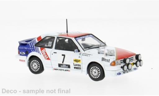Ford Escort 1/43 IXO MK III RS Turbo Haspengouw rally 1985 #7 S.Andervang/A.Schoonenwolf 1:43 miniature