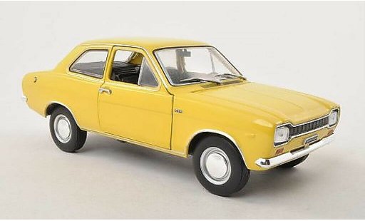 Ford Escort 1300 GT 1/24 WhiteBox MKI jaune 1969 miniature