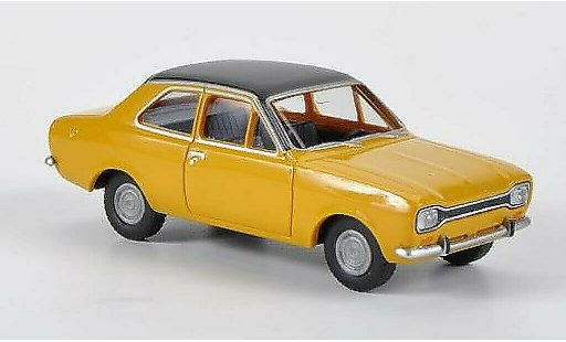 Ford Escort MK1 1/87 Wiking MkI jaune/noire miniature