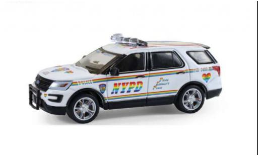 Ford Explorer 1/64 Greenlight 2016 NYPD 1:64 miniature