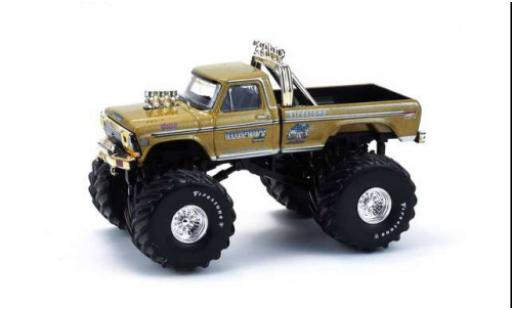Ford F-250 1/64 Greenlight gold 1987 Kings of Crunch 1:64 miniature