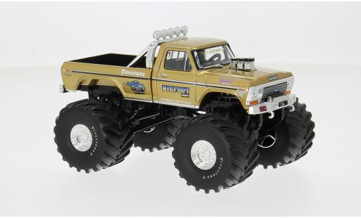 Ford F-250 1/43 Greenlight Monster Truck gold 1975 Kings of Crunch Series 6 1:43 miniature