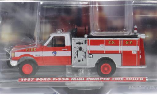 Ford F-350 1/64 Greenlight 1987 FDNY 1:64 miniature