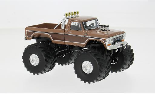 Ford F-350 1/43 Greenlight Monster Truck marron 1978 Kings of Crunch Series 5 1:43 miniature