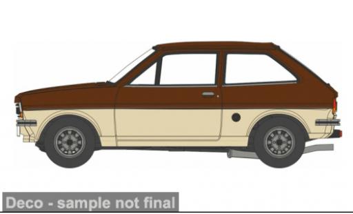 Ford Fiesta 1/76 Oxford MK I beige/rouge 1:76 miniature