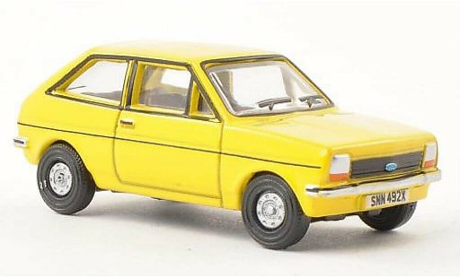 Ford Fiesta MKI 1/76 Oxford jaune miniature