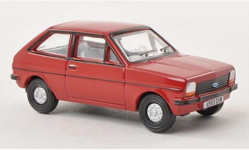 Ford Fiesta MKI 1/76 Oxford rouge miniature