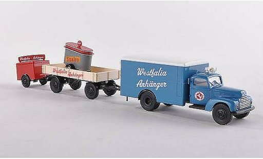 Ford FK FK 3500 1/87 Brekina Werbezug avec zwei Anhanger Westfalia Anhanger miniature
