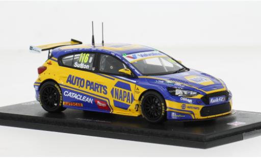 Ford Focus 1/43 Spark BTCC Donington 2025 #116 A.Sutton 1:43 miniature