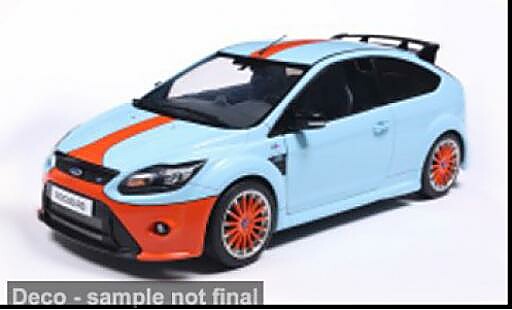 Ford Focus 1/18 Solido RS MK2 bleue/orange 2010 1:18 miniature