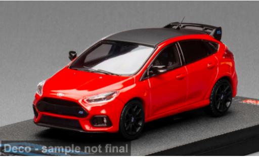 Ford Focus 1/64 Sun Star RS rouge/noire 2018 1:64 miniature