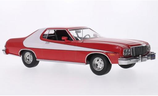 Ford Gran Torino 1/18 MCG rouge/blanche 1975 1:18 miniature