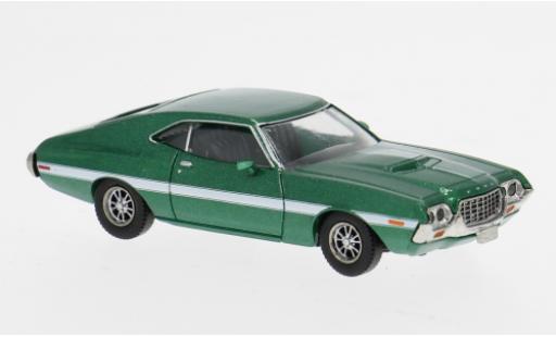Miniature Ford Gran Torino Sport verte/blanche 1969 1/87 Brekina