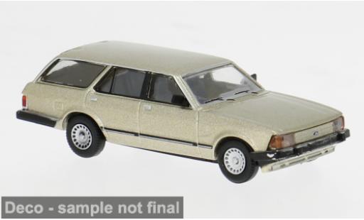 Miniature Ford Granada II Turnier gold 1984 1/87 Brekina