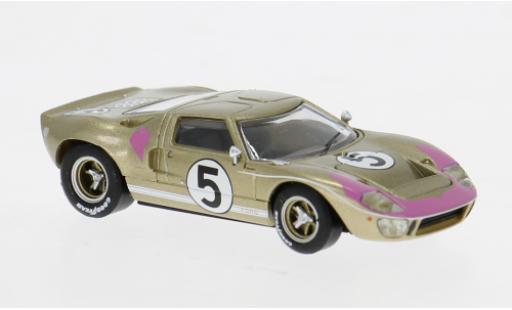 Miniature Ford GT40 GT 40 Le Mans 1966 #5 R.Bucknum/D.Hutcherson 1/87 Brekina