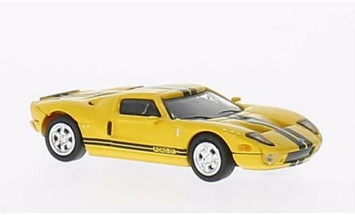 Ford GT Berlinetta 1/87 Busch jaune avec noireen bandes 2004 miniature