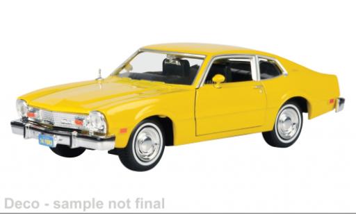 Ford Maverick 1/24 Motormax jaune 1974 1:24 miniature