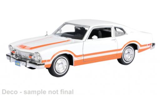 Ford Maverick 1/24 Motormax Grabber blanche/orange 1974 1:24 miniature