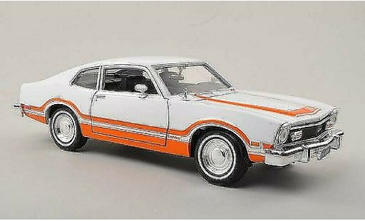 Ford Maverick Grabber 1/24 Motormax blanche/orange 1974 miniature