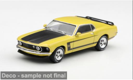 Miniature Ford Mustang Boss 302 jaune/noire 1969 1/64 Mini GT