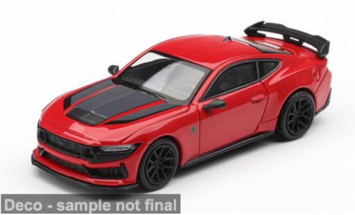 Ford Mustang 1/64 Mini GT Dark Horse rouge/noire 2025 1:64