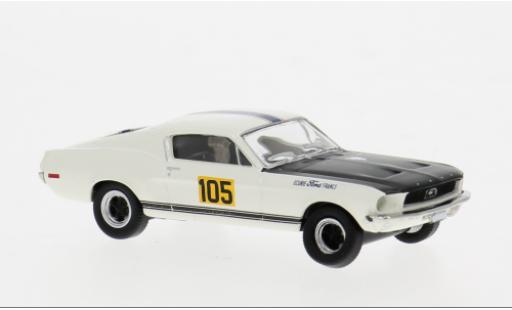 Ford Mustang 1/87 Brekina Fastback 1968 Ecurie France #105 1:87 miniature