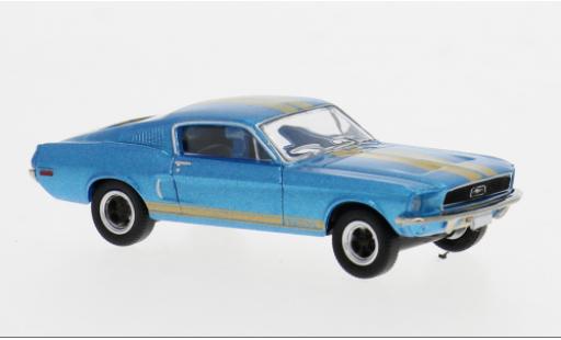 Ford Mustang 1/87 Brekina GT 350 Fastback bleue/noire 1968 1:87 miniature
