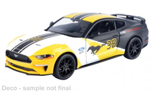 Ford Mustang 1/24 Motormax GT jaune/noire 1:24 miniature