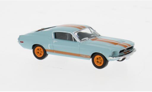 Ford Mustang 1/87 Brekina bleue/orange 1968 1:87 miniature
