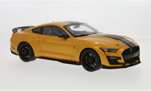 Shelby GT 500 1/18 AUTOart Ford Mustang orange/noire 1:18 miniature