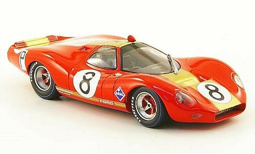 Ford P68 Alan Mann 1/43 Minichamps F3L No.8 Racing Irwin/Rodriguez 1000 Km Nurburgring 1968 miniature