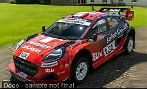 Ford Puma 1/18 Solido Rally 1 Hyprid Rally Estonia 2025 #22 M.Sesks/R.Francis 1:18 miniature