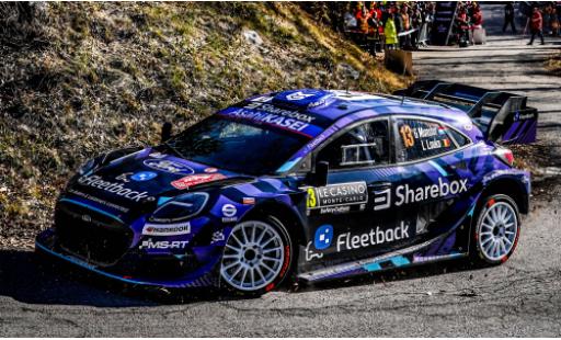 Ford Puma 1/18 IXO Rally1 Rallye Monte Carlo 2026 #13 G.Munster/L.Louka 1:18 miniature