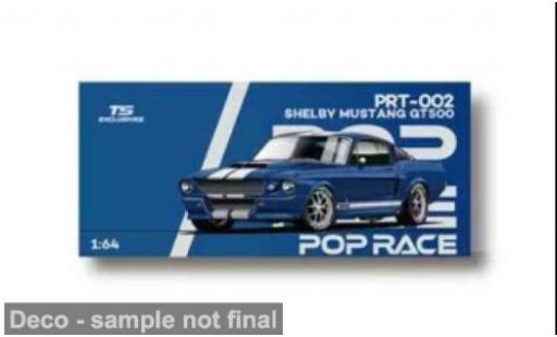 Shelby Mustang 1/64 Pop Race Ford GT500 bleue/blanche Tokyo Station Exclusives 1:64