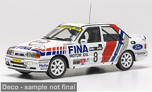 Miniature Ford Sierra RS Cosworth 4x4 Circuit des Ardennes 1990 #8 E.Doctor/T.Badenberg 1/43 IXO