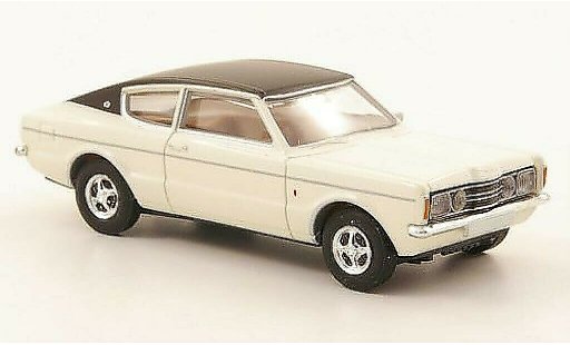 Ford Taunus TC1 1/87 Brekina Coupe GXL blanche/noire miniature