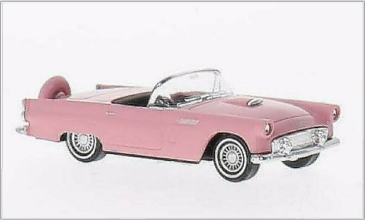 Ford Thunderbird Two-Seater 1/87 Busch Cabriolet rose 1956 miniature