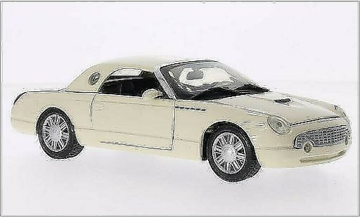 Ford Thunderbird Retro 1/24 Motormax Hardtop beige 2002 miniature