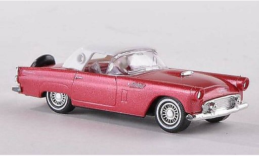 Ford Thunderbird Two-Seater 1/87 Busch Hardtop rouge 1956 miniature