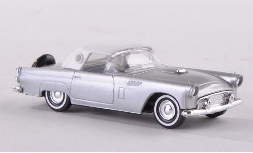 Ford Thunderbird Two-Seater 1/87 Busch Hardtop grise/blanche 1956 miniature