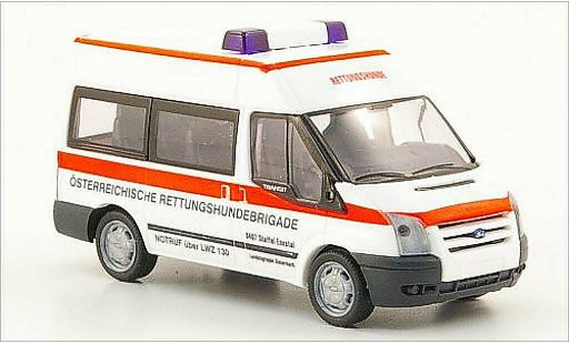 Ford Transit Bus 1/87 Rietze Rettungshundebrigade (AT) 2006 miniature