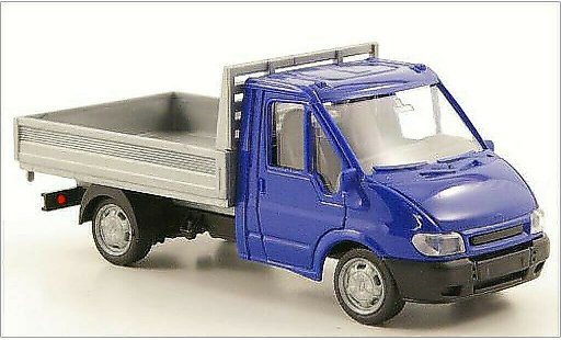 Ford Transit Pritsche 1/87 Rietze plateau bleu/grise 2001 miniature