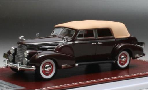 Cadillac V16 1/43 GIM   Great Iconic Models Series 90 Cabriolet Sedan rouge 1938 Verdeck fermé miniature
