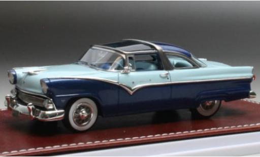 Miniature Ford Fairlane 1/43 GIM   Great Iconic Models GIM - Great Iconic Models Crown Victoria metallise bleu foncé/bleu clair 1955 Ford Fairlane 1/43 GIM   Great Iconic Models GIM - Great Iconic Models Crown Victoria metallise bleu foncé/bleu clair 1955 miniature