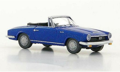 Glas 1700 GT Cabriolet 1/87 Wiking bleu miniature