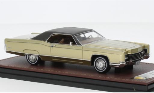 Miniature Lincoln Continental 1/43 GLM Coupe metallise beige/brun 1970 Lincoln Continental 1/43 GLM Coupe metallise beige/brun 1970 miniature