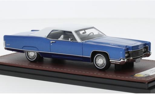 Miniature Lincoln Continental 1/43 GLM Coupe metallise bleu/blanche 1970 Lincoln Continental 1/43 GLM Coupe metallise bleu/blanche 1970 miniature